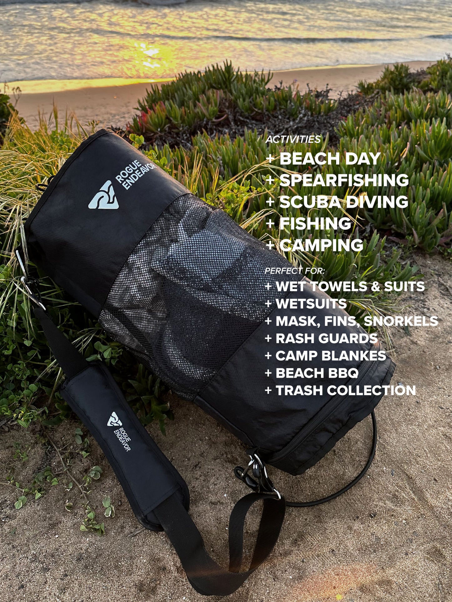 Collapsible Mesh Free Dive Bag